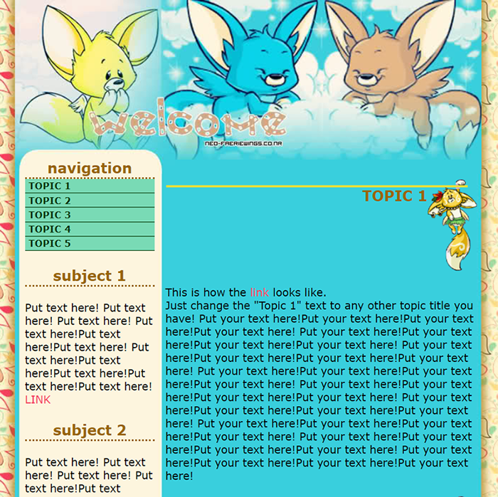 Faellie Petpage Layout