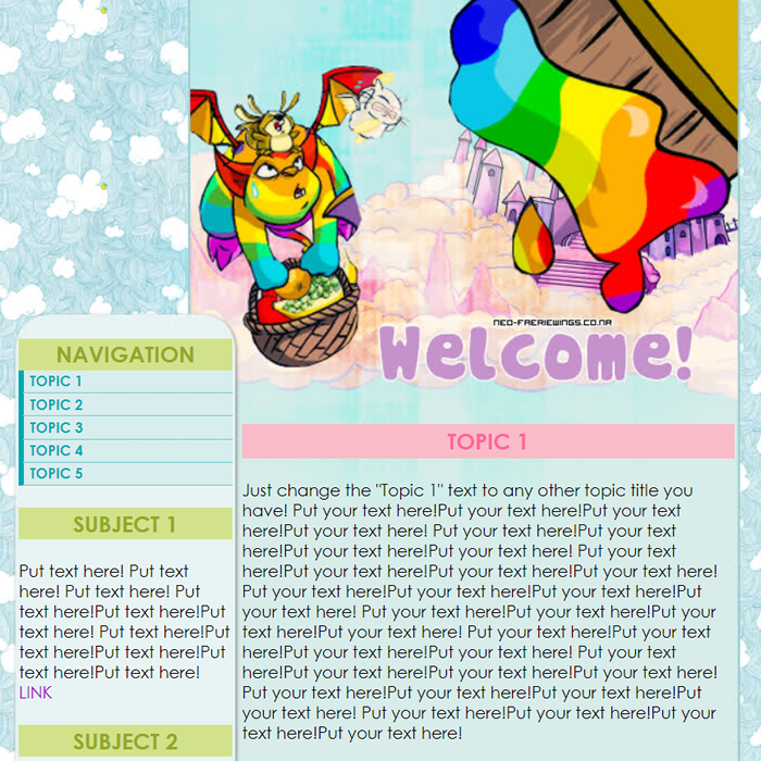 Rainbow Skeith Petpage Layout